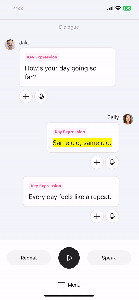 The first way to practice speaking with the cake app