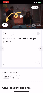 Turn subtitles on and off in the Cake app