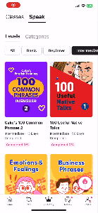 Cake App Speak Episode Selection